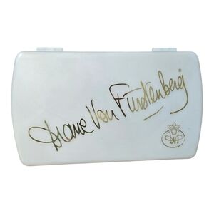 Vintage Diane Von Furstenberg White Plastic Storage Box